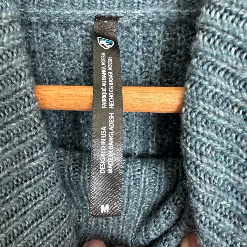 NWT KUHL sienna sweater in mineral blue Medium - Picture 5 of 9